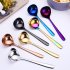 Stainless Steel Soup Spoon for Home Kitchen Cooking Sauce Spoon Small black spoon