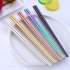 Stainless Steel Square Shape Chopstick Body Perfect Kitchen Tool Natural color