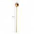 Stainless Steel Stirring Spoon Dig Spoon with Long Handle for Bar Mug Coffee Cup Gold  24cm 