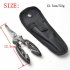 Stainless Steel Straight Handle Fish Controller   Multifunction Lure Pliers Fishing Kit black