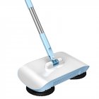 Stainless Steel Sweeping Machine Hand Push Magic Broom 180° Rotating Dustpan Automatic Sweeper Household Mop Pink