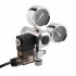 Stainless Steel Water Outlet Water Plants CO2 Pressure Regulator for Aquarium System black
