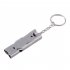 Stainless Steel Whistle High Decibel Field Survival Outdoor Lifesaving Match Referee Loud Signal Whistle Gray titanium Double pipe whistle