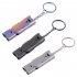 Stainless Steel Whistle High Decibel Field Survival Outdoor Lifesaving Match Referee Loud Signal Whistle Gray titanium Double pipe whistle