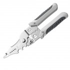 Stainless Steel Wire Stripper Crimper 0.8/1.0/1.6/2.0/2.6mm Multi-functional Plier Wire Stripping Tool Comfortable Grip Professional Electricians Tools 16-in-1 stripper