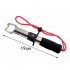 Stainless Steel fish Gripper Fish Lip Control with Weight Scale Ruler Fishing Tool Carp Fishing Clamp Clip Tackles Red rope straight handle fish control