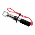 Stainless Steel fish Gripper Fish Lip Control with Weight Scale Ruler Fishing Tool Carp Fishing Clamp Clip Tackles Red rope T fish control device