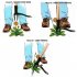 Stand Up Manual Weed Puller  Detachable Metal Weed Puller Tool  Hand Weeder Long Handle  Stand Up Heavy Duty For Weed Removal Farmland Transplantation black