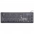 Standard Keyboard 106 key Text and USB Universal Korean Keyboard Black