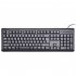 Standard Keyboard 106 key Text and USB Universal Korean Keyboard Black