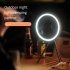 Standing Fan  Rechargeable Battery Powered Tripod Camping Fan With Timing Function  3 Speeds And 3 Brightness  For Outdoor Or Indoor Activities black gray