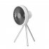 Standing Fan  Rechargeable Battery Powered Tripod Camping Fan With Timing Function  3 Speeds And 3 Brightness  For Outdoor Or Indoor Activities White