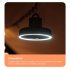 Standing Fan  Rechargeable Battery Powered Tripod Camping Fan With Timing Function  3 Speeds And 3 Brightness  For Outdoor Or Indoor Activities White