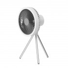 Standing Fan, Rechargeable Battery Powered Tripod Camping Fan with Timing Function