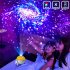 Star Moon Hd Projection Lamp 180 Degrees Rotating Atmosphere Night Light  Plug in Rich Version  White