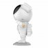 Star Projector Night Light Angle Adjustable Astronaut Lamp Home Bedroom Decoration Lamp Birthday Gift White