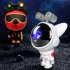 Star Projector Night Light Intelligent Voice Control Astronaut Space Projector LED Desk Lamp Ornaments Gifts For Christmas Birthdays X 2 white charge voice cont