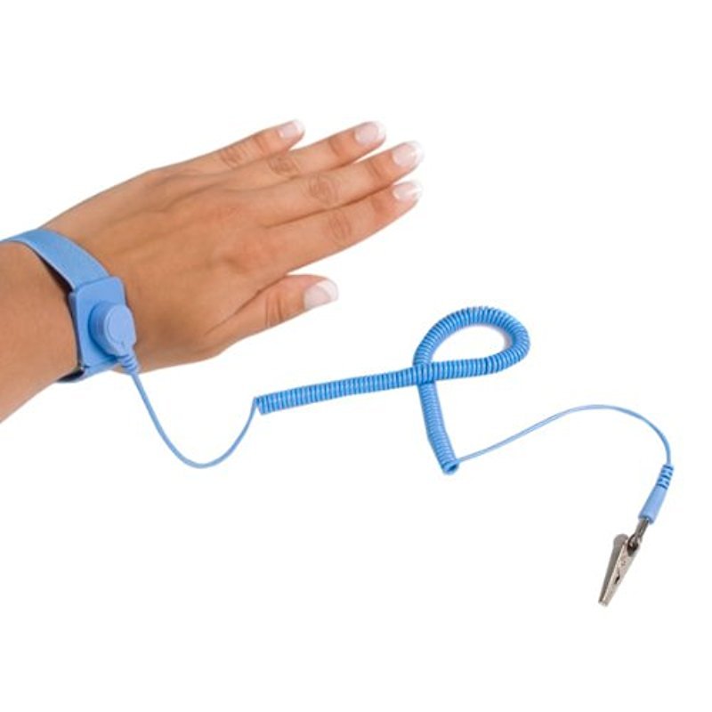 StarTech ESD Anti Static Wrist Strap Band with Grounding Wire SWS100 (Blue)