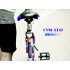 Stay safe on the road with this LED Bicycle Light set  Includes a super bright front light and solar powered rear light 