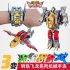Steel Dragon Robot Electronic Watch Toys For Children Flying Eagle  Gray Red 