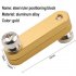 Steel Ruler Positioning Block Multifunctional Angle Scriber Line Marking Gauge Woodworking Tools yellow