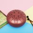 Steel Tongue Drum 8 Notes 5 Inches Handpan Drums Percussion Instrument With Gig Bag Music Book Mallets Rabbit White
