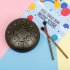 Steel Tongue Drum 8 Notes 5 Inches Handpan Drums Percussion Instrument With Gig Bag Music Book Mallets Rabbit White