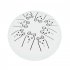 Steel Tongue Drum 8 Notes 5 Inches Handpan Drums Percussion Instrument With Gig Bag Music Book Mallets Rabbit White