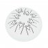 Steel Tongue Drum 8 Notes 5 Inches Handpan Drums Percussion Instrument With Gig Bag Music Book Mallets Rabbit White