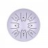 Steel Tongue Drum 8 Notes 5 Inches Handpan Drums Percussion Instrument With Gig Bag Music Book Mallets Dog Light Purple