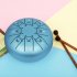 Steel Tongue Drum 8 Notes 5 Inches Handpan Drums Percussion Instrument With Gig Bag Music Book Mallets Pig light green
