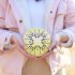 Steel Tongue Drum 8 Notes 5 Inches Handpan Drums Percussion Instrument With Gig Bag Music Book Mallets Pig light green