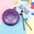 Steel Tongue Drum 8 Notes 5 Inches Handpan Drums Percussion Instrument With Gig Bag Music Book Mallets Pig light green