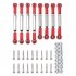 Steering Pull Rods Remote Control Toys Alloy Steering Linkages Pull Rods Connector for 1 16 RC Car WPL B14 C14 red