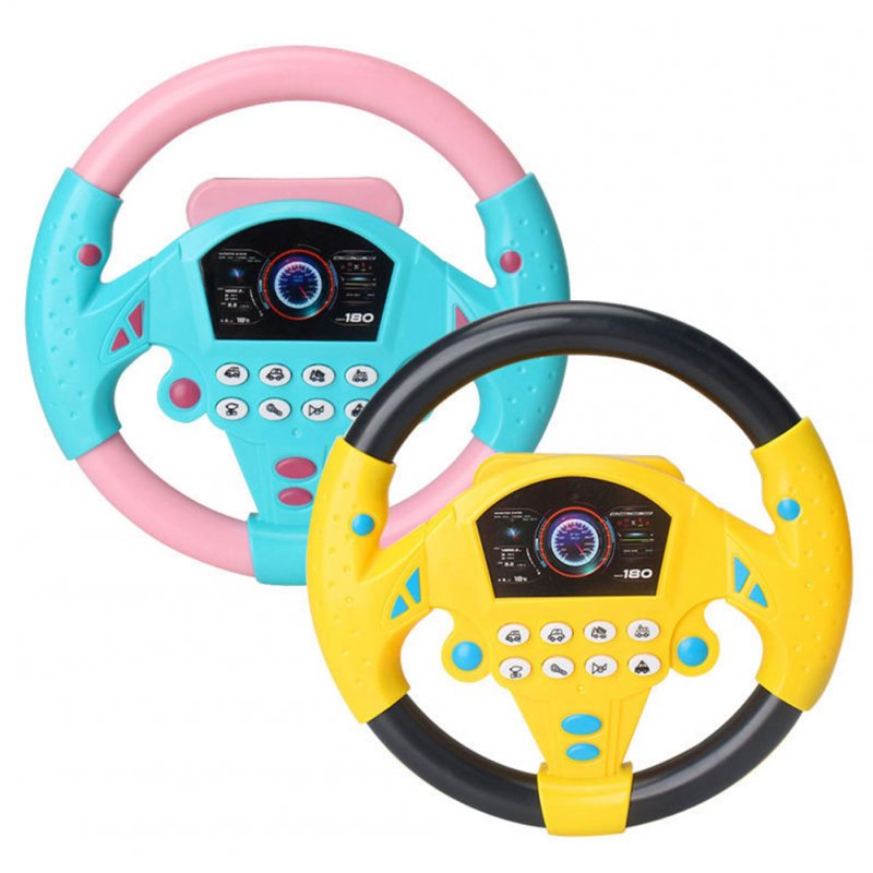 Steering Wheel Toys Children Simulation Copilots Steering Wheel Educational Toys Life Skills Training Gift Random Color