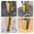 Step Drill Bit 6Pcs Impact Drill Bits With Triangle Handle 35    Blade Design 2 Spiral Flutes High Hardness Wear Resistance 2 in 1 Metal Step Drill Bit 3 step dr