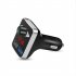 Stereo Car Fm Transmitter Bluetooth compatible 5 0 Hands free Mp3 Player With Dual Usb Charging Adapter silver black