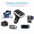 Stereo Car Fm Transmitter Bluetooth compatible 5 0 Hands free Mp3 Player With Dual Usb Charging Adapter silver black