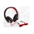 Stereo headphones with microphone for the road or the office featuring adjustable head band and stylish design