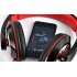 Stereo headphones with microphone for the road or the office featuring adjustable head band and stylish design