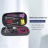 Stethoscope Case  Stethoscope Nurse Accessories With Double Zipper Design  Handle  Hand Sanitizer  Mesh Pocket  Storage Bag For Family  Friends black