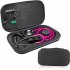 Stethoscope Case  Stethoscope Nurse Accessories With Double Zipper Design  Handle  Hand Sanitizer  Mesh Pocket  Storage Bag For Family  Friends black