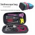Stethoscope Case  Stethoscope Nurse Accessories With Double Zipper Design  Handle  Hand Sanitizer  Mesh Pocket  Storage Bag For Family  Friends blue