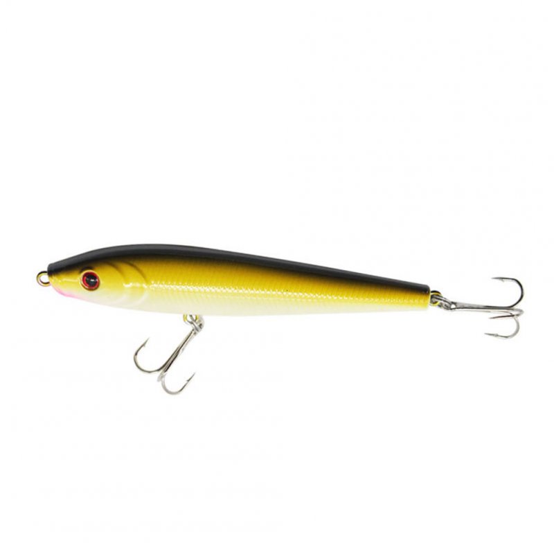 Stickbait Sinking Pencil Pike Fishing Lure 9cm 8.6g Artificial Bait Hard Lures For Fishing Fish Goods Tackle 5#Black back yellow_Floating pencil water bird 9cm8.6g