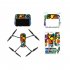 Sticker Compatible For Dji Mavic 3 Pro Drone Rc   Pro Remote Control Protective Skin Film Accessories PRO 7 Carbon Black