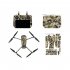 Sticker Compatible For Dji Mavic 3 Pro Drone Rc   Pro Remote Control Protective Skin Film Accessories PRO 7 Carbon Black