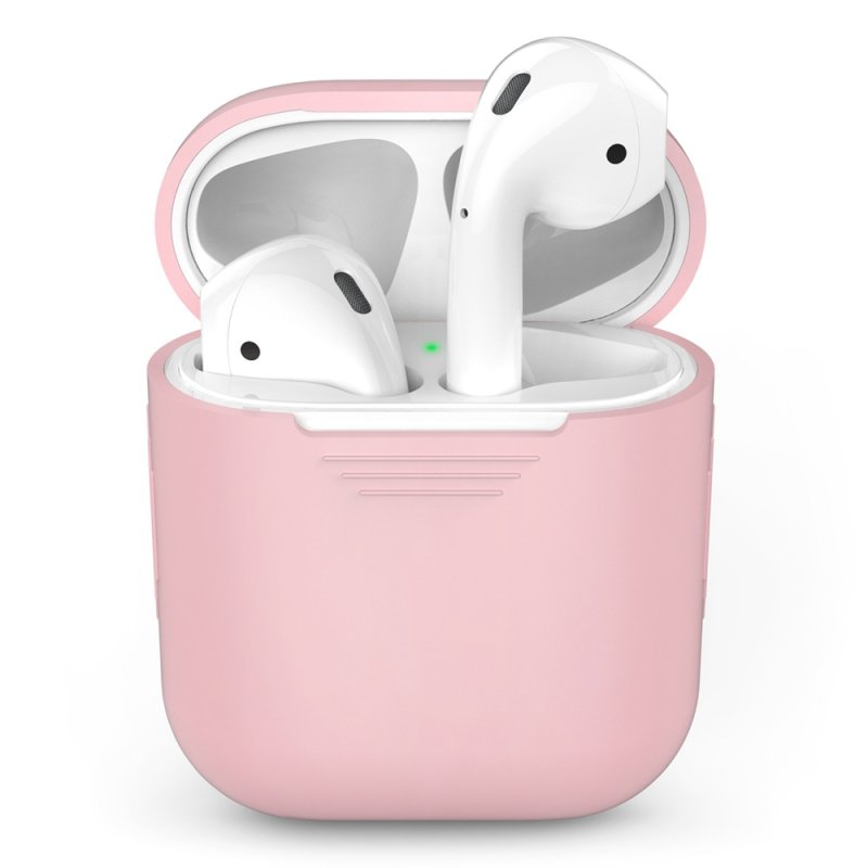 Storage Case for Bluetooth Earphones Protective Anti-drop Anti-dust for Airpods Pink