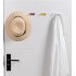 Storage Hooks Punch free Bathroom Wall Hook Door Coat Rack Hanger Multi functional Row Hook Dark red