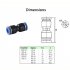 Straight Push Connectors Quick Release Pneumatic Air Line Fittings 4mm 6mm 8mm 10mm 12mm 14mm 16mm for PU 16