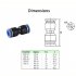 Straight Push Connectors Quick Release Pneumatic Air Line Fittings 4mm 6mm 8mm 10mm 12mm 14mm 16mm for PU 8